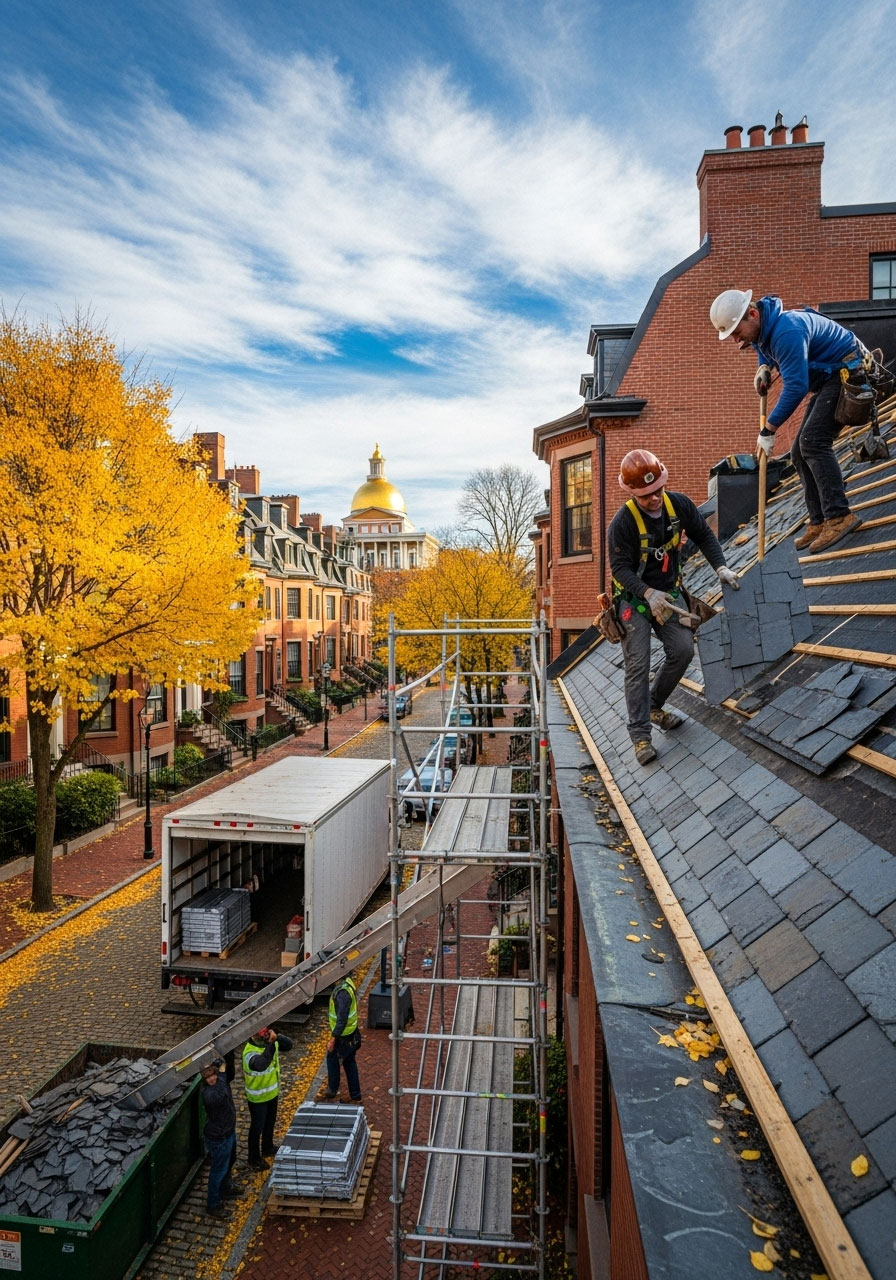 Choose Vertex For Roof Replacement in Boston