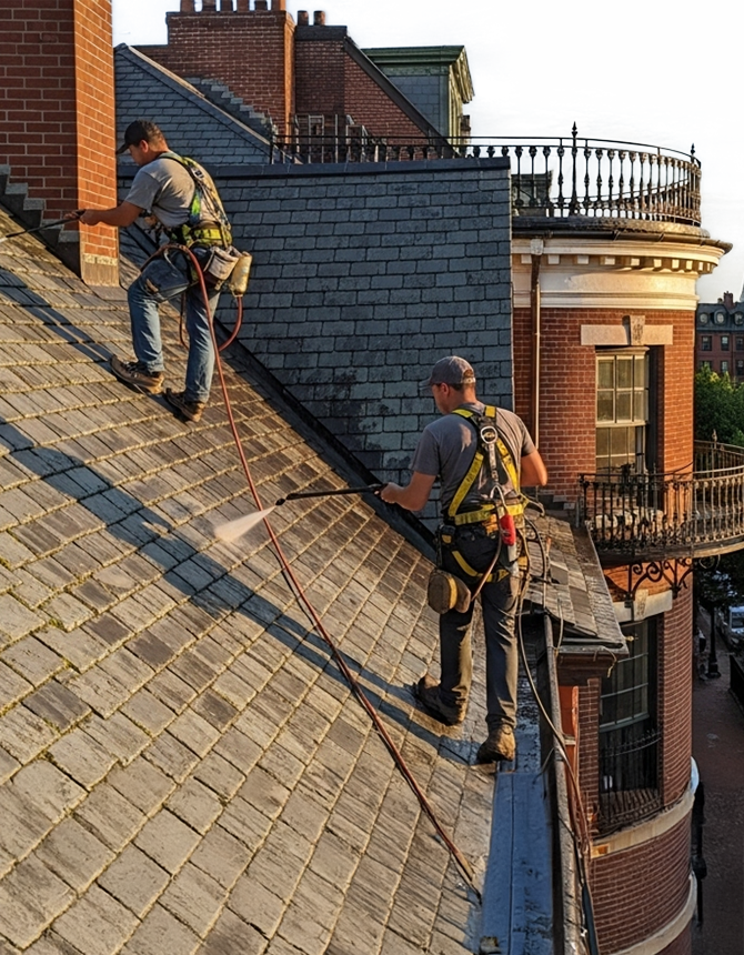 Eco Friendly Roof Cleaning in Boston
