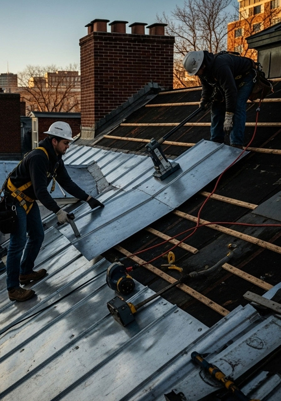 Metal Roof Repairs in Boston