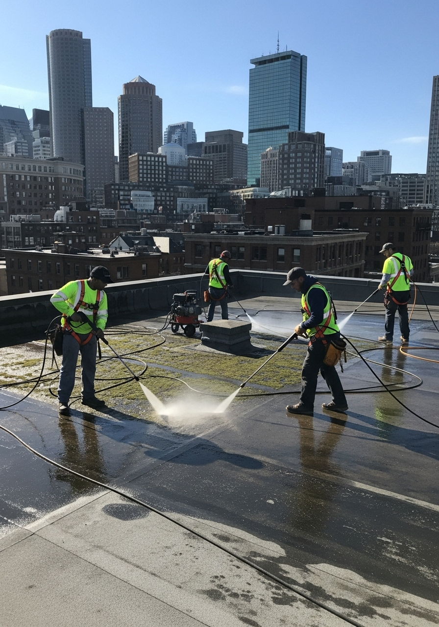 Professional Roof Cleaning in Boston