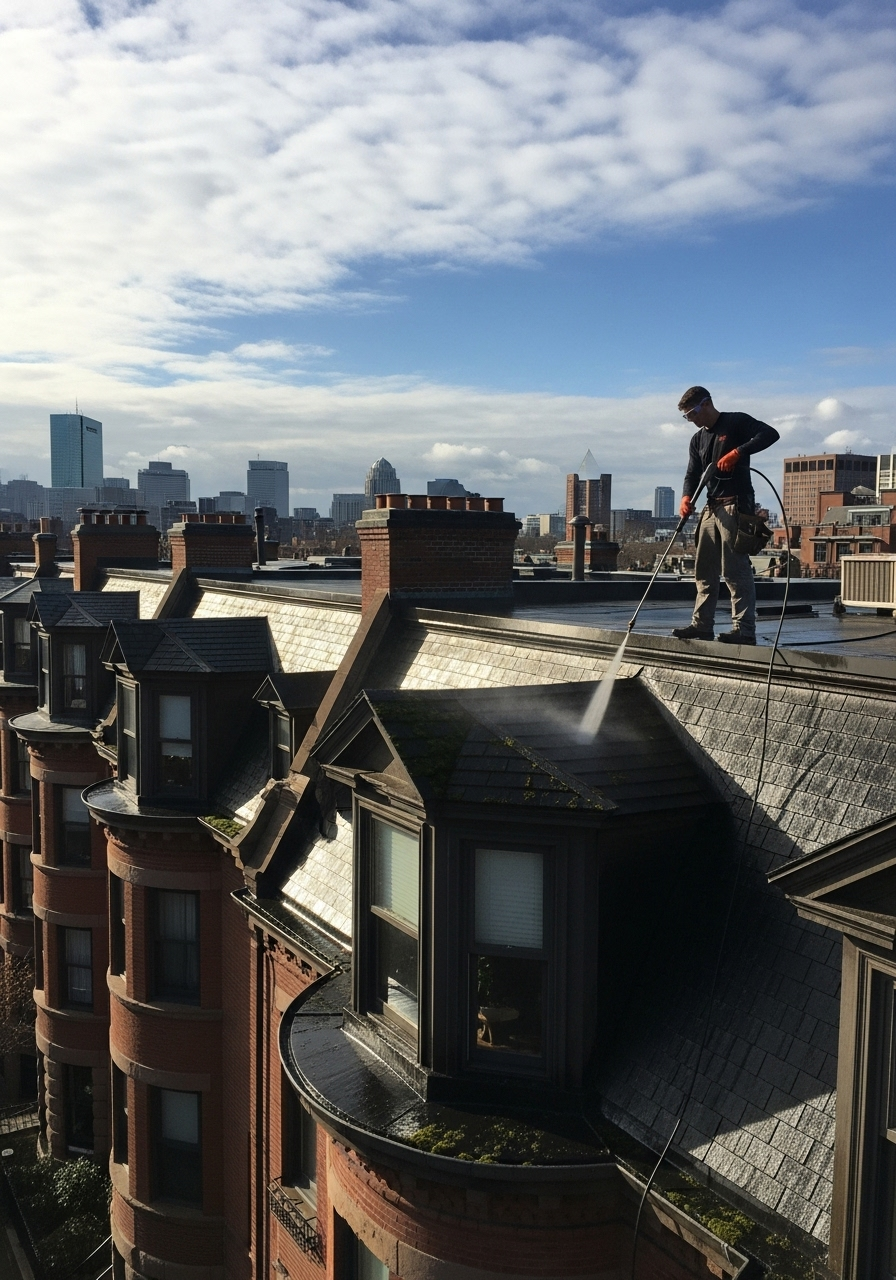 Roof Cleaning Service in Boston