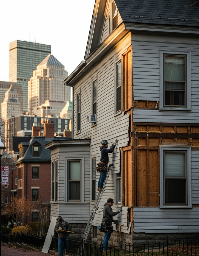 Siding Repair Works in Boston