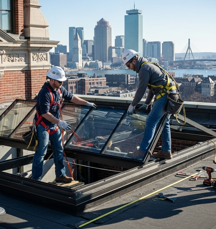 skylight repairing works in boston